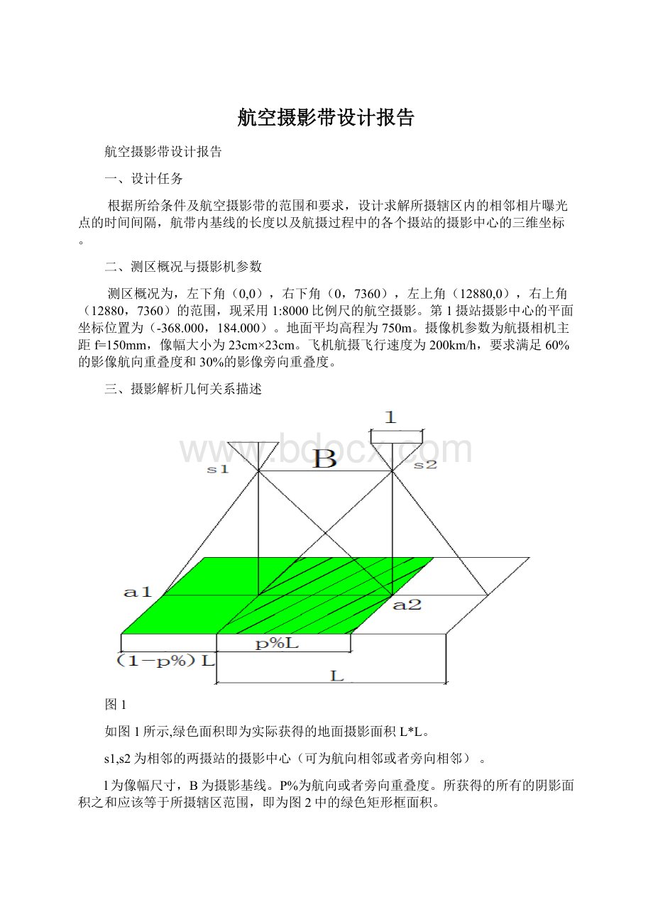 航空摄影带设计报告Word下载.docx