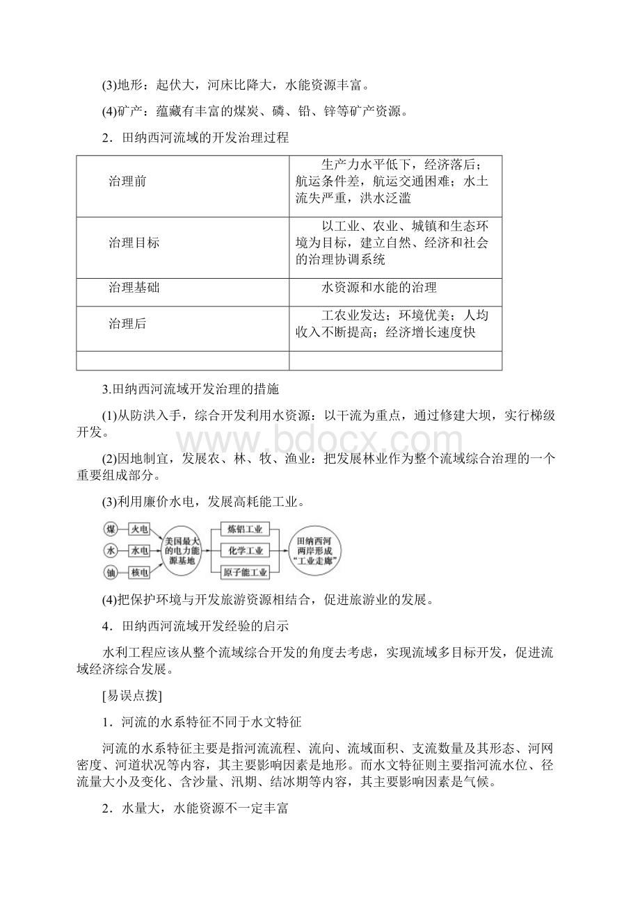 届高考地理一轮复习教学案第3部分第10章+第2讲美国田纳西河流域的治理学案中图版.docx_第2页