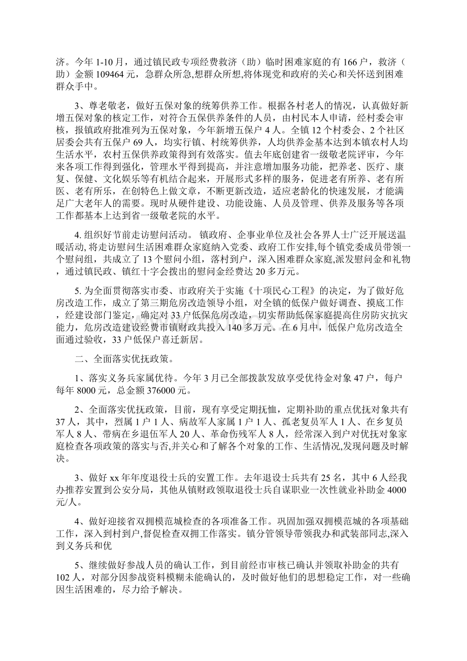 乡镇社会事务办工作总结文档格式.docx_第3页