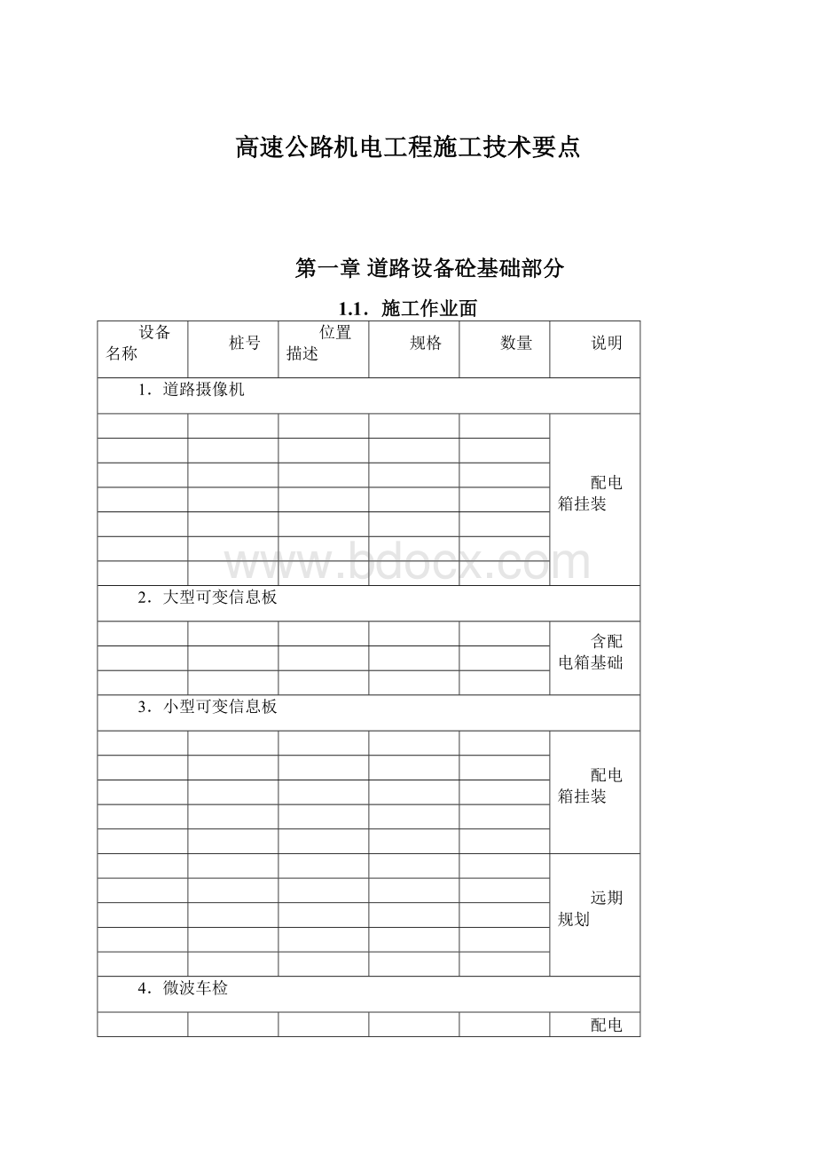 高速公路机电工程施工技术要点.docx_第1页