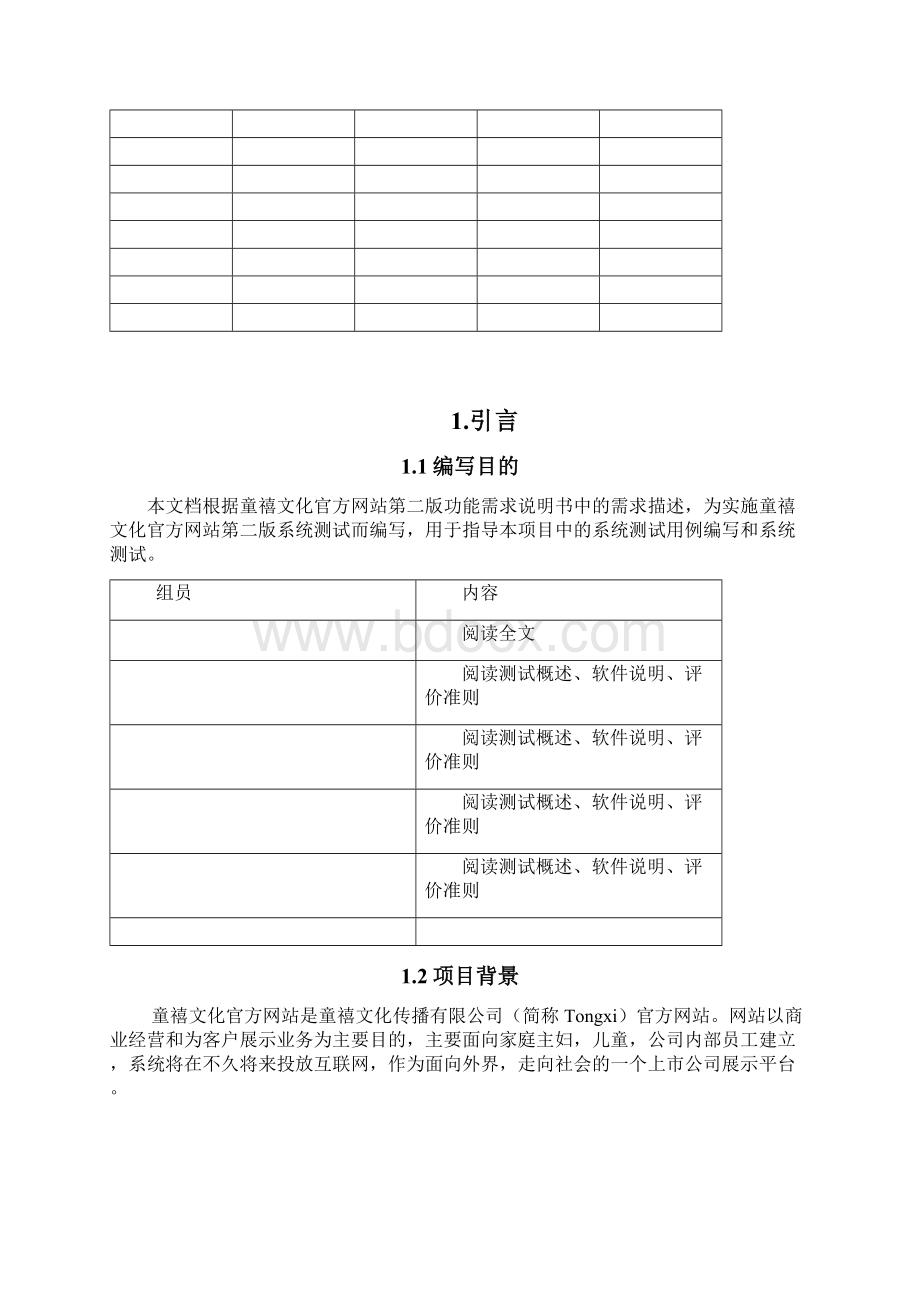 网站测试计划报告Word文档格式.docx_第2页