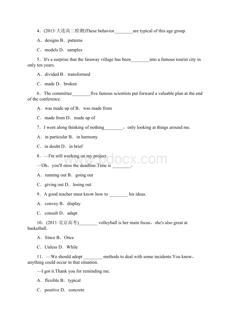 人教版高中英语选修六课标卷课时作业3.docx_第2页