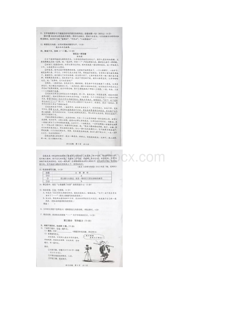 福建省漳州市中考语文试题扫描版含答案.docx_第3页