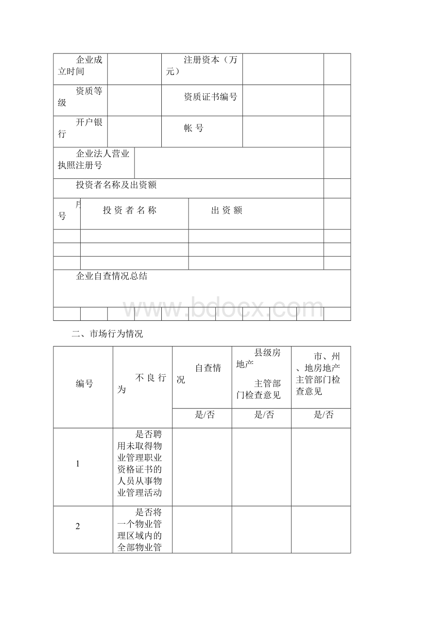 物业服务企业市场行为监督检查表题库.docx_第2页