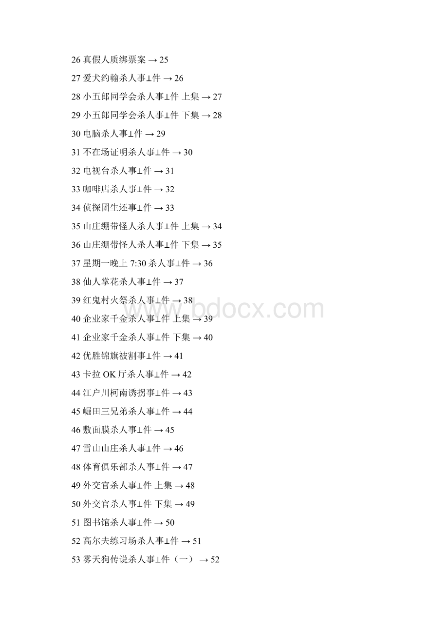 名侦探柯南中日对照集数一览表Word格式文档下载.docx_第2页