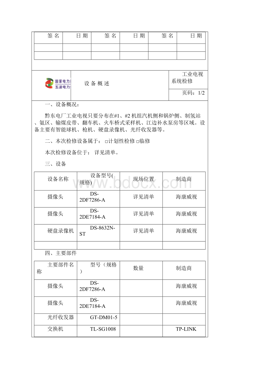 RK039 工业电视装置检修资料文档格式.docx_第2页