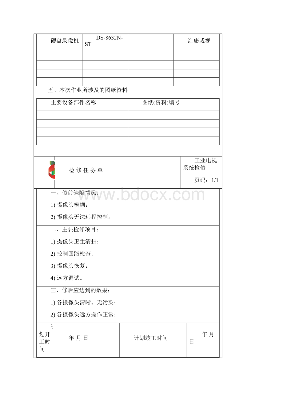 RK039 工业电视装置检修资料文档格式.docx_第3页