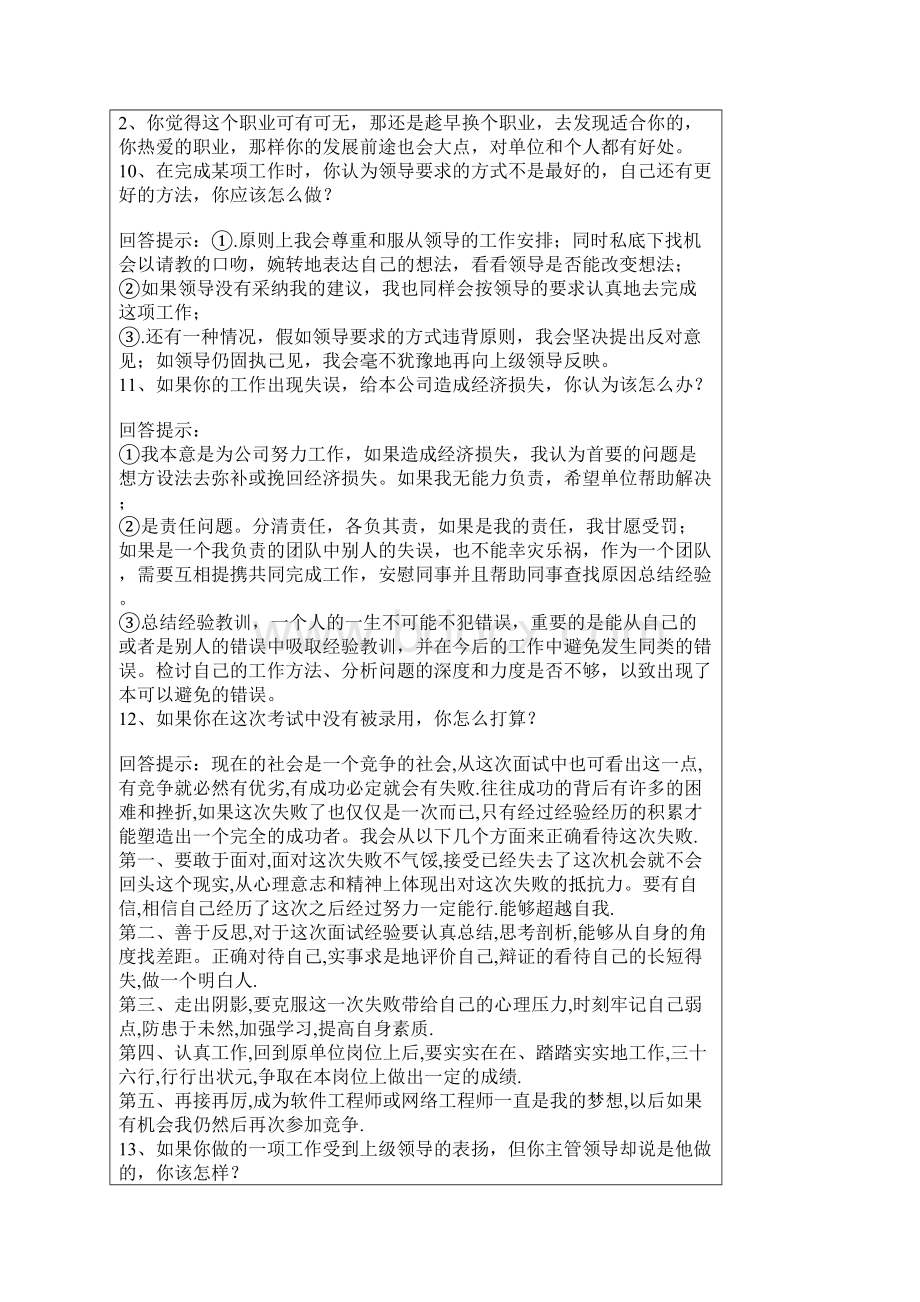 转 面试70问经典回答以后会用到的文档格式.docx_第3页