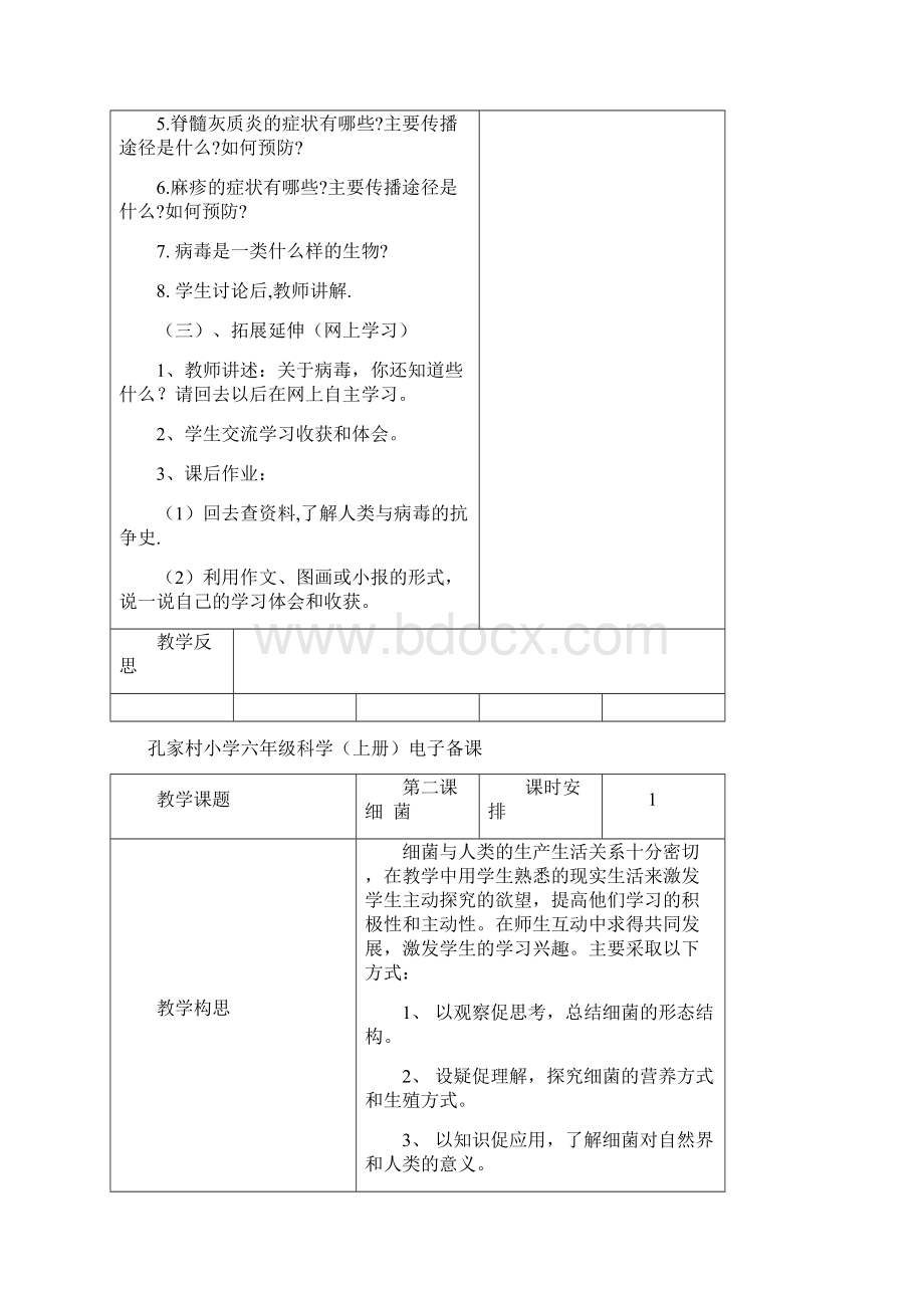 青岛版小学六年级科学上册电子备课.docx_第2页