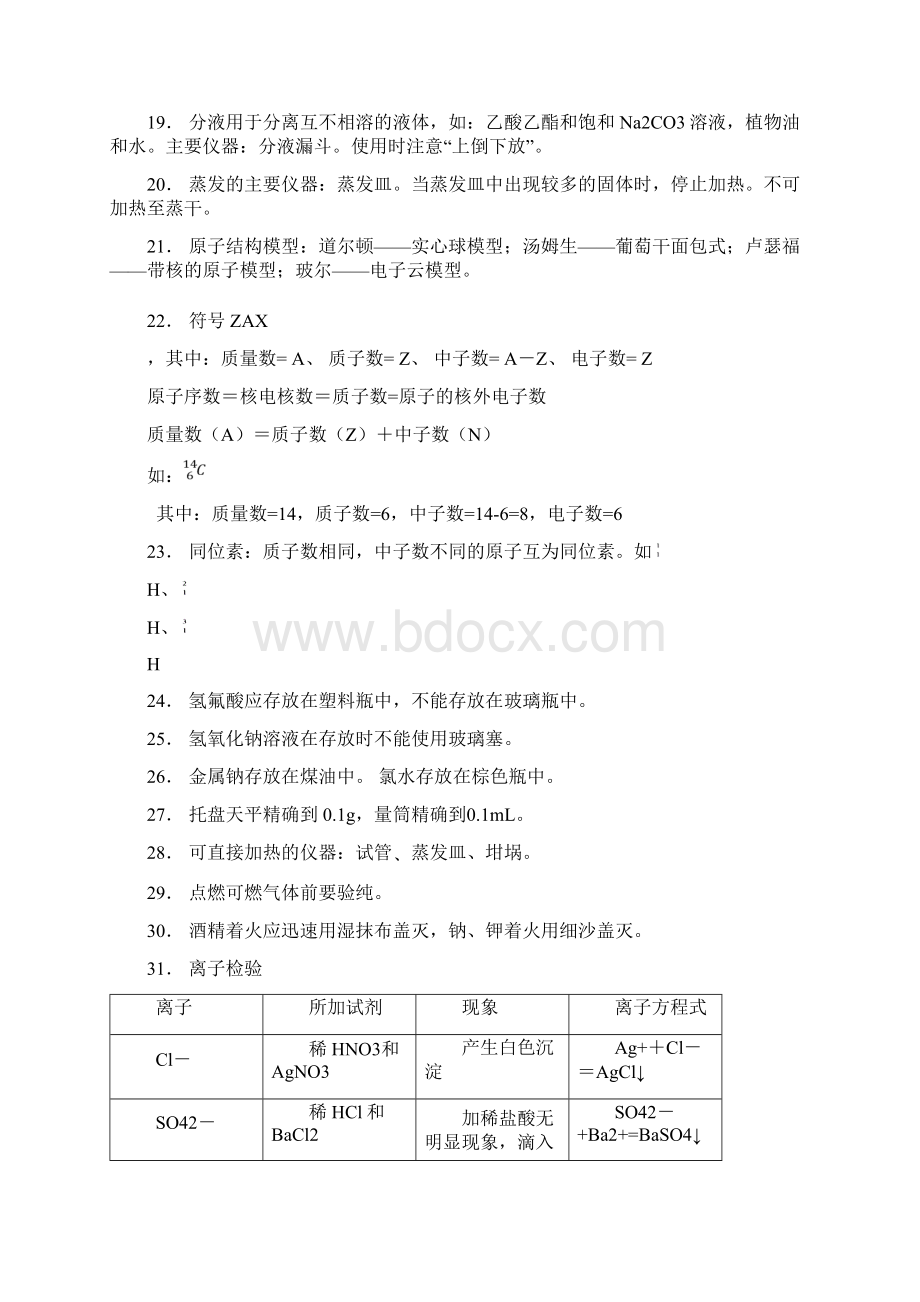 化学学业水平测试精选常考必背知识点.docx_第2页