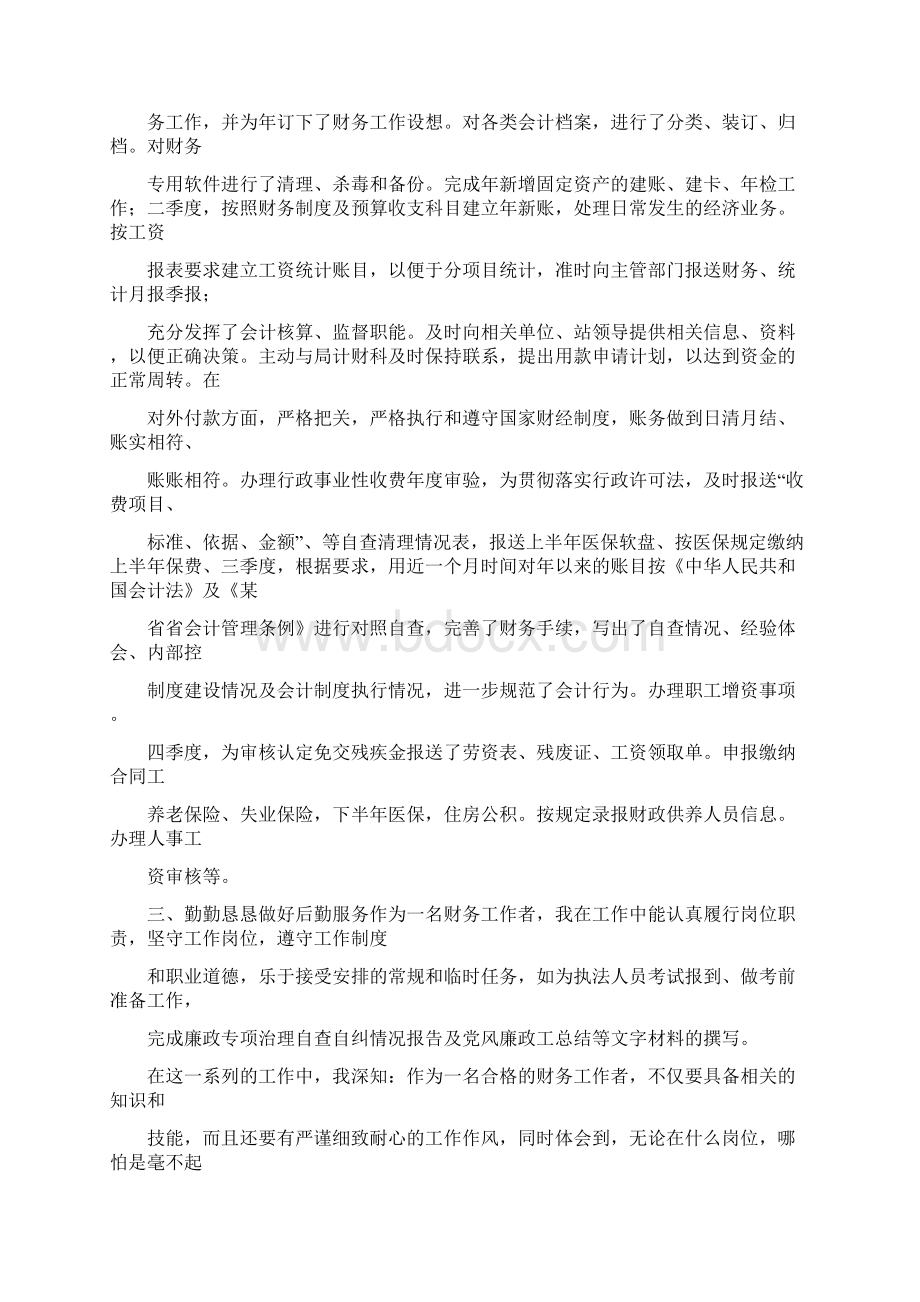 财务会计专业技术工作总结.docx_第2页