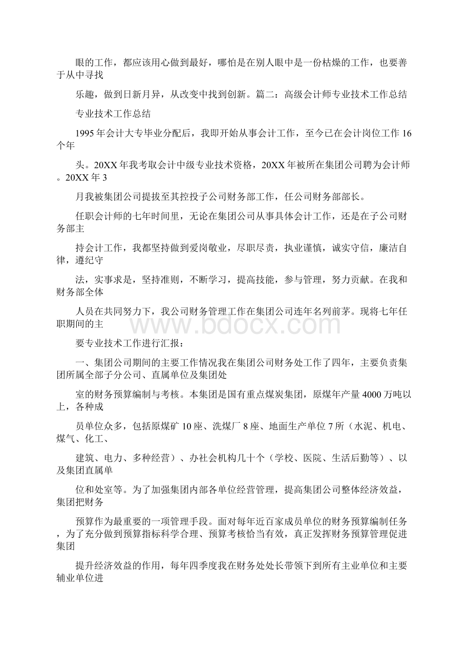 财务会计专业技术工作总结.docx_第3页