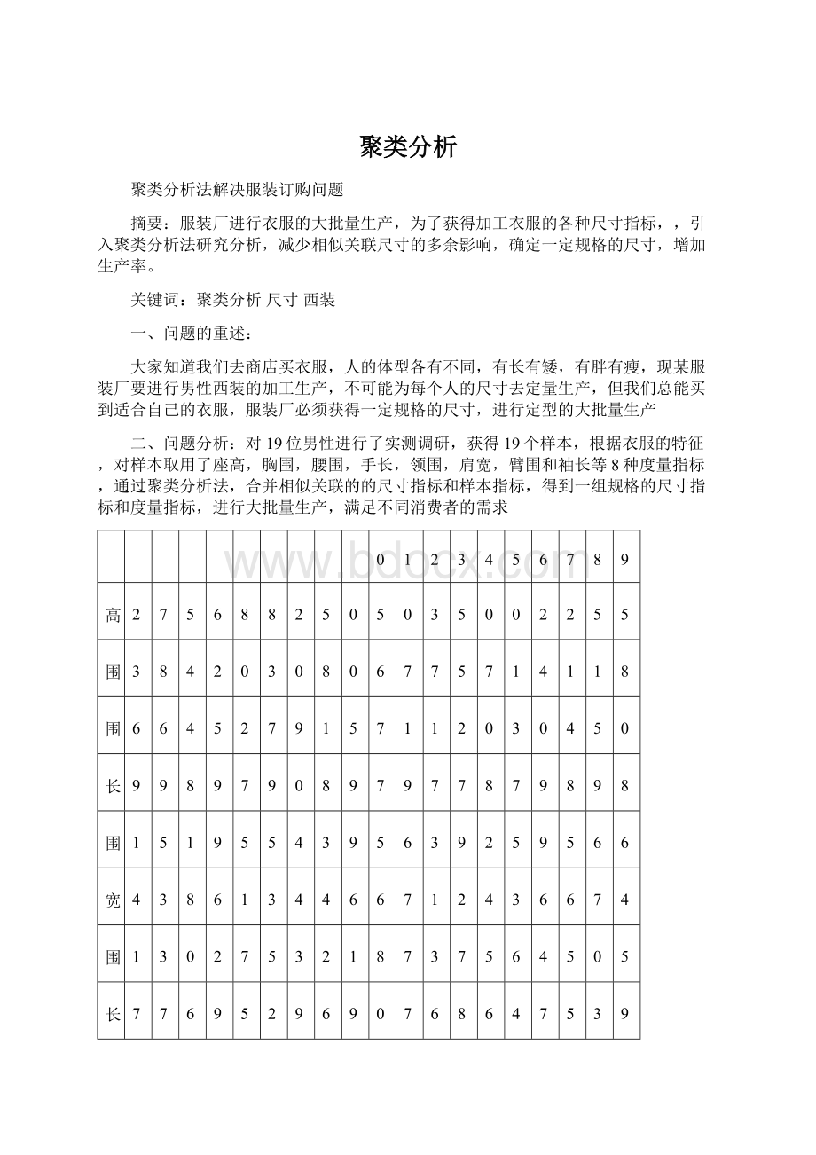 聚类分析Word格式.docx