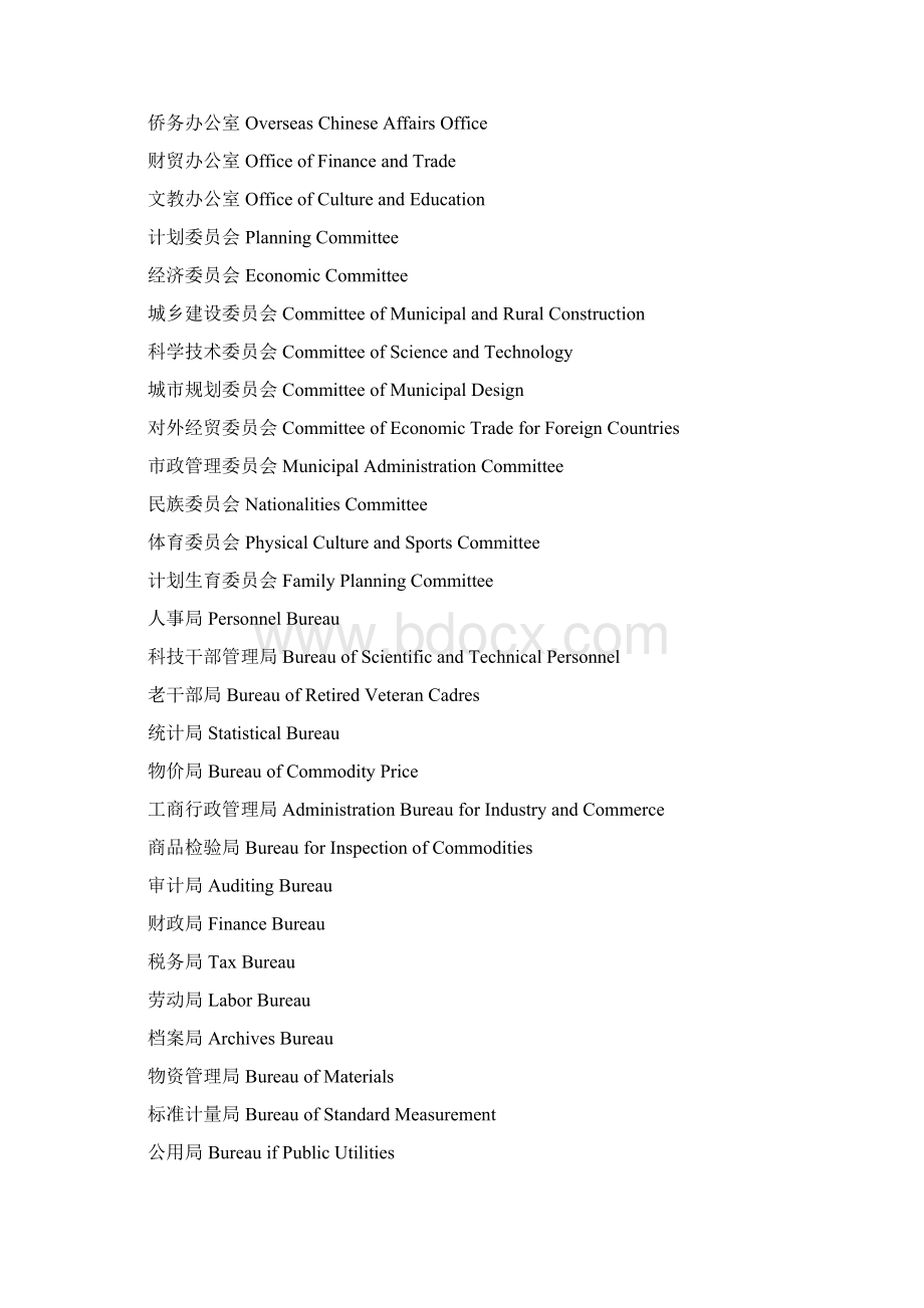 口译笔译分类词汇06机关机构词汇.docx_第2页