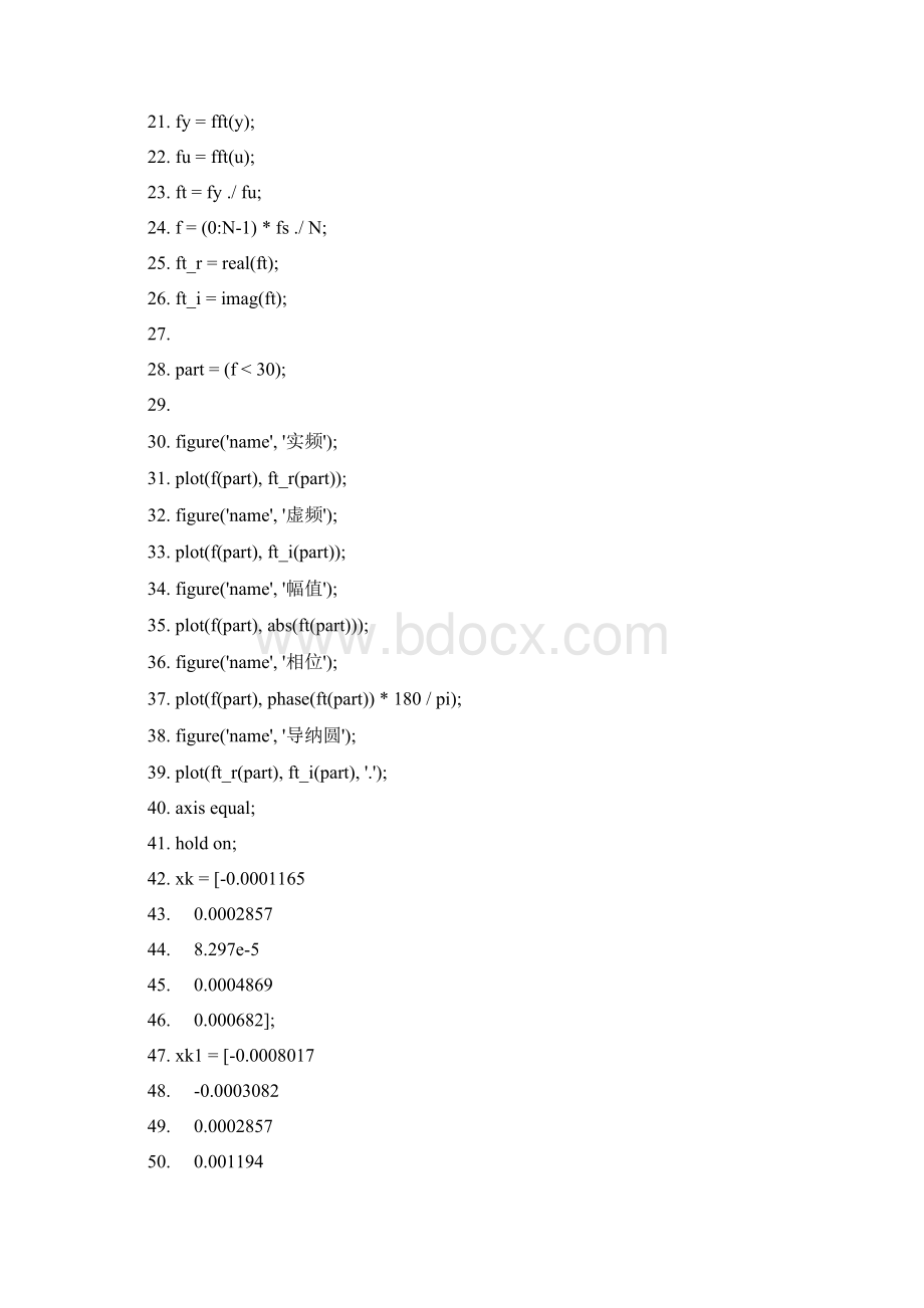 单自由度系统响应的Matlab程序模板Word文档格式.docx_第2页