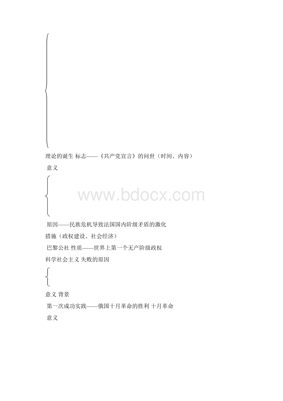 历史第五单元《马克思主义的产生发展与中国新民主主义革命》复习学案岳麓必修一1.docx_第2页