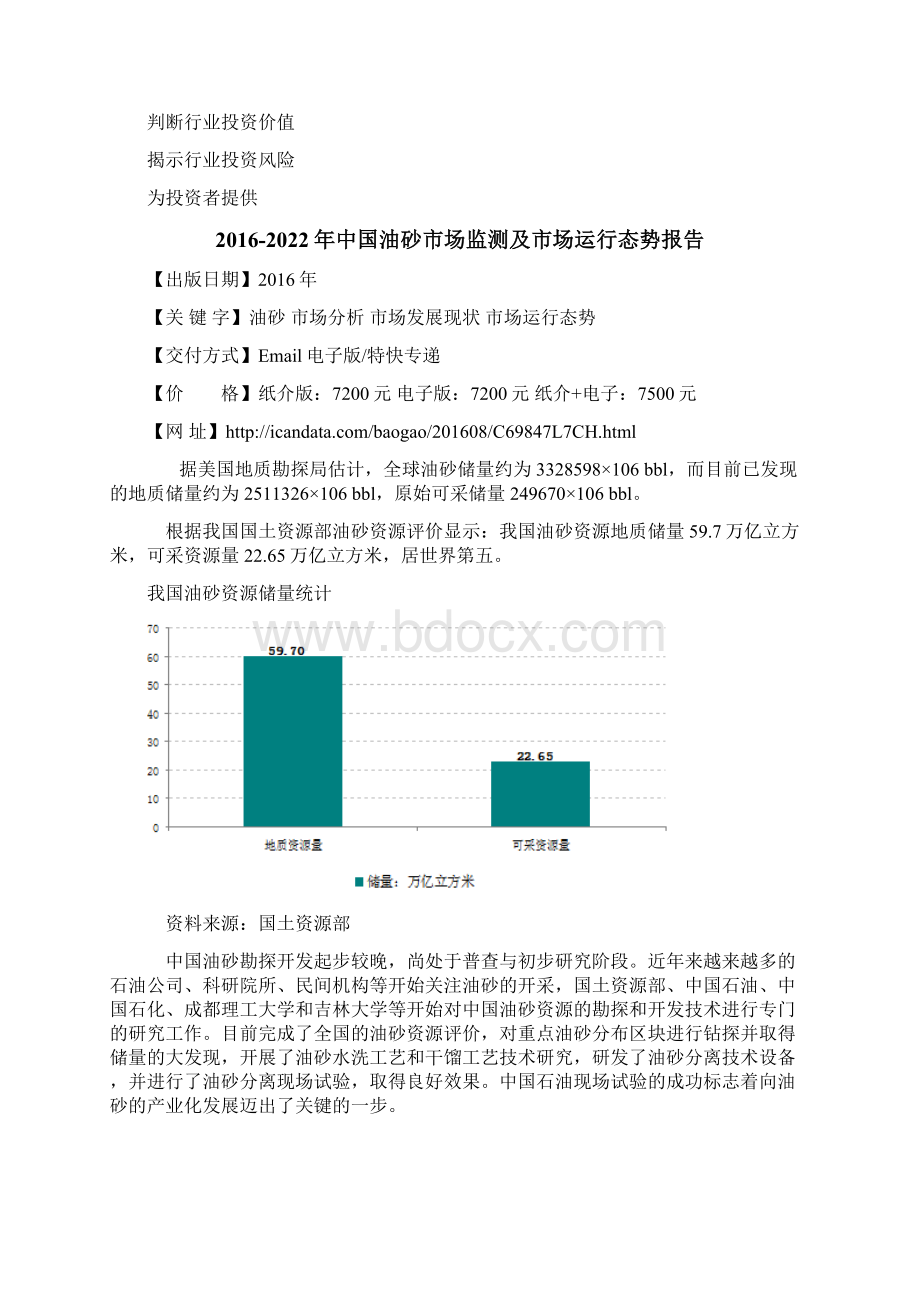 中国油砂市场监测及市场运行态势报告.docx_第3页