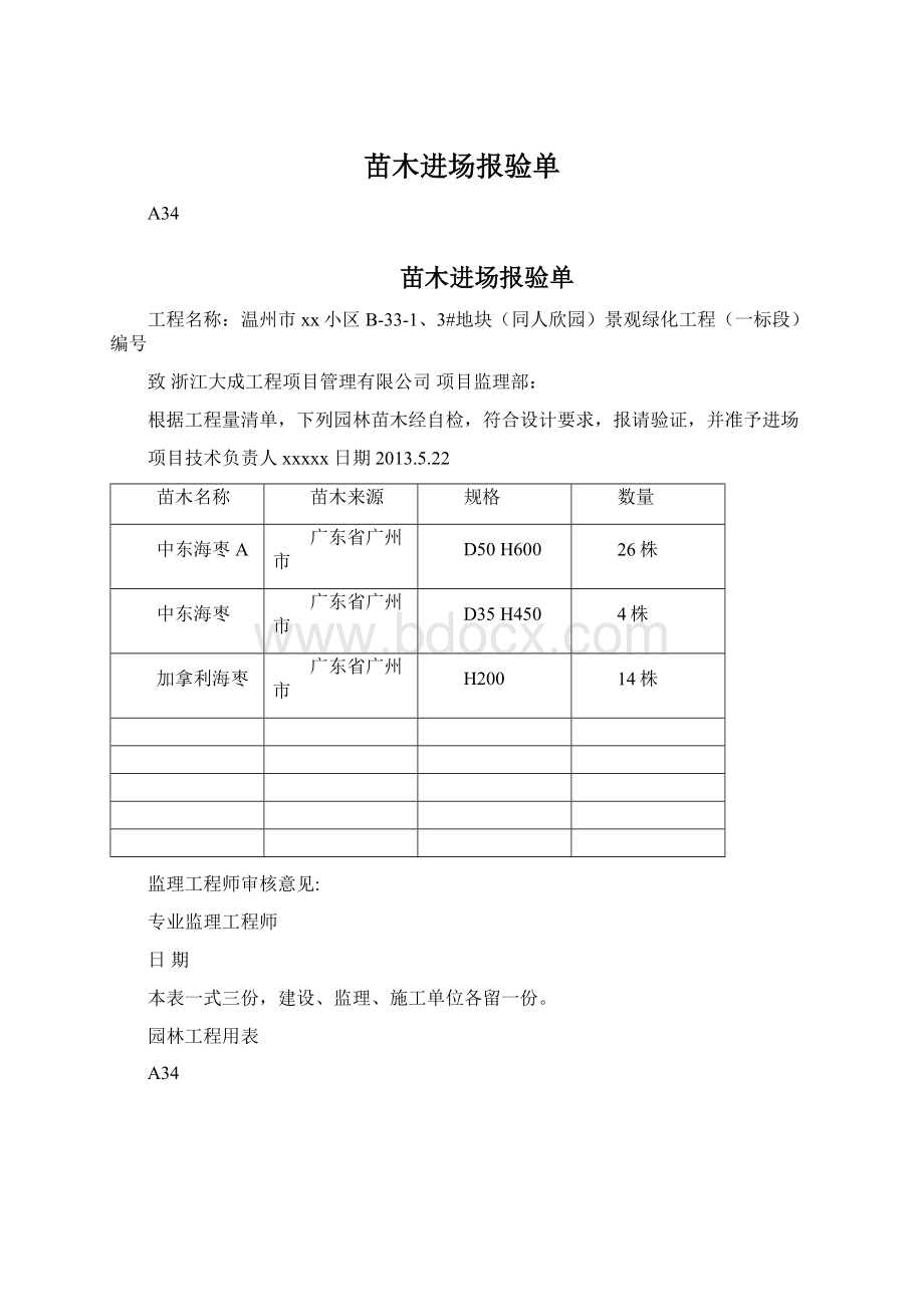 苗木进场报验单文档格式.docx_第1页