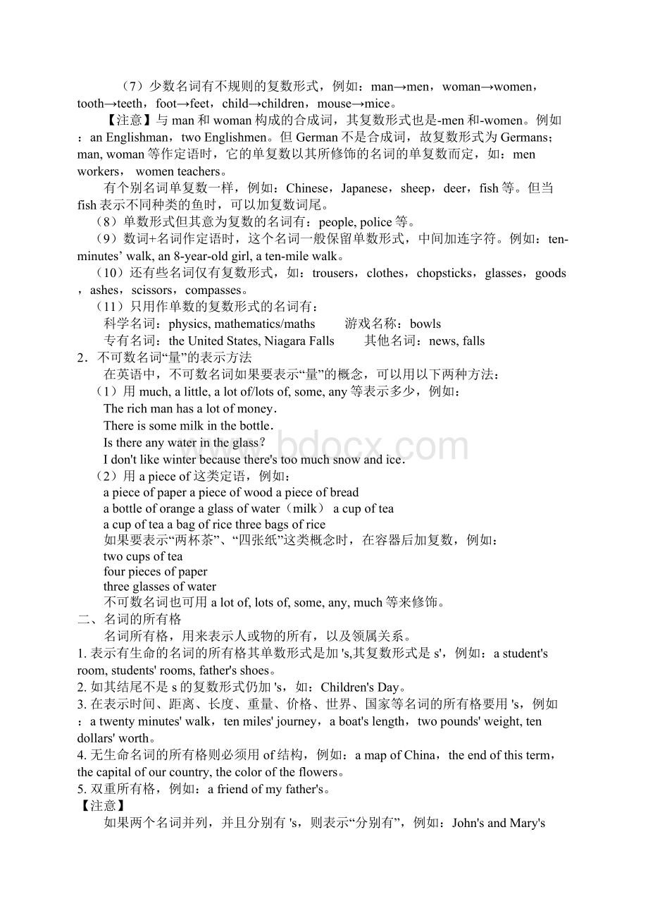 初中语法精讲精练Word格式.docx_第2页