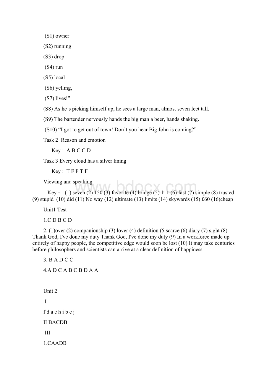 第二版新视野大学英语视听说教程4 全套答案 15.docx_第2页