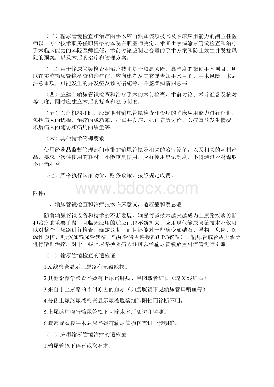 输尿管镜诊断与治疗技术管理规范Word下载.docx_第2页