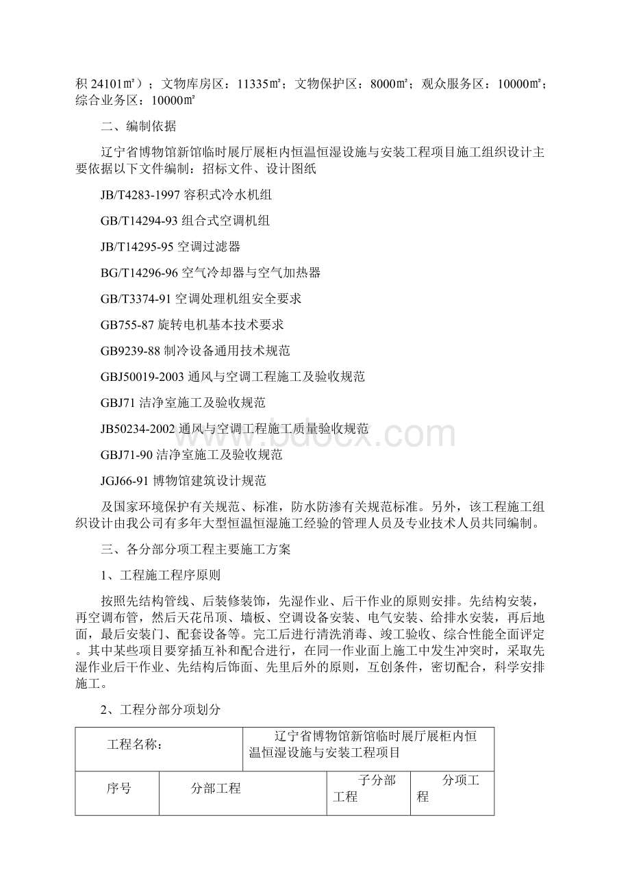 博物馆恒温恒湿工程施工组织计划.docx_第2页