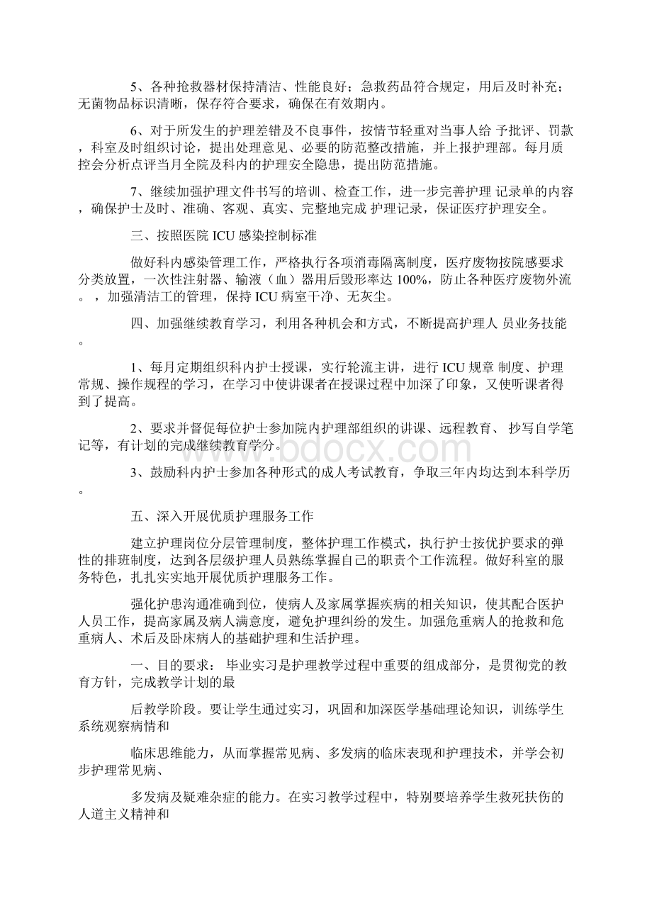 护士个人工作计划Word文档下载推荐.docx_第2页