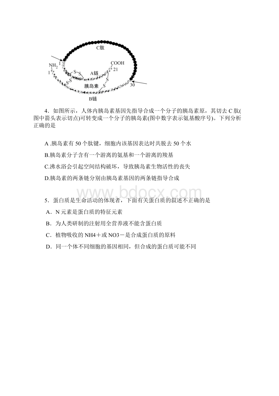 学年吉林省白城市通榆县第一中学高二月考生物试题Word版含答案.docx_第2页