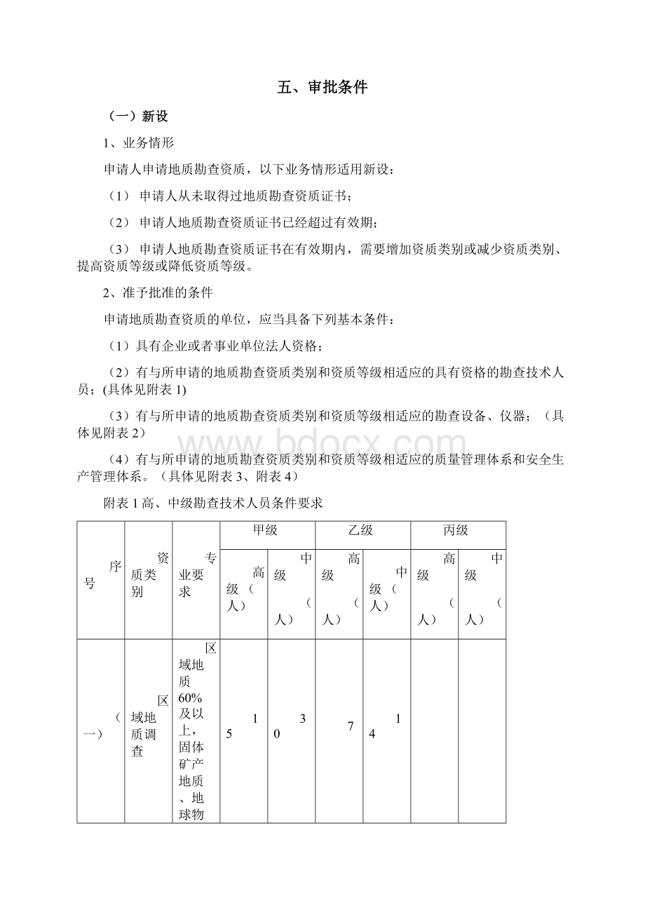 地质勘查资质审批办事指南Word文档下载推荐.docx_第3页