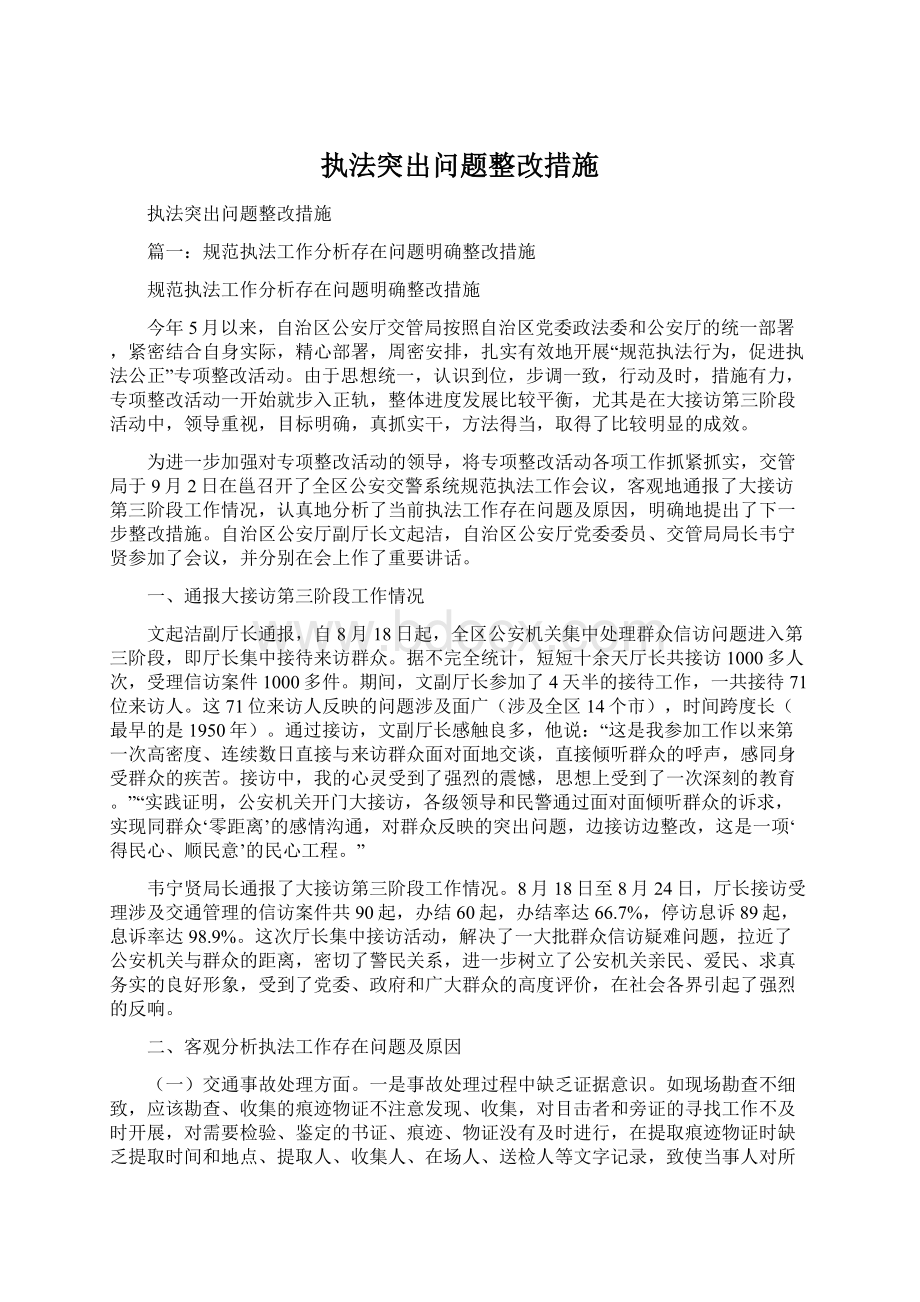 执法突出问题整改措施.docx