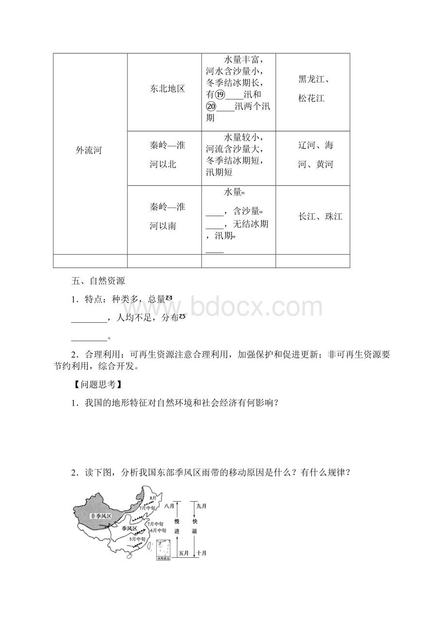 届高考地理一轮复习学案中国自然地理概况.docx_第3页