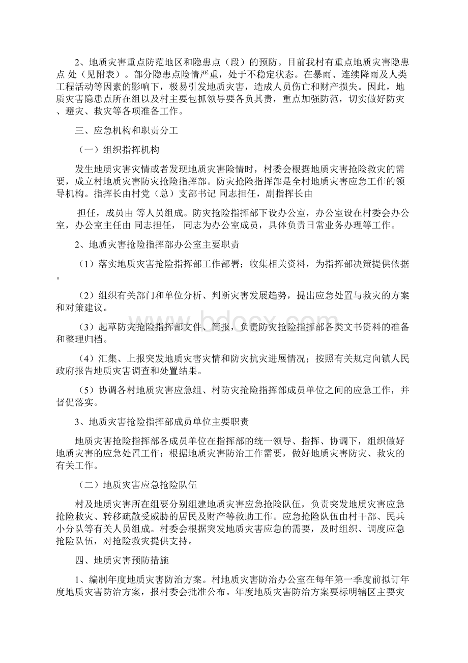 村级地质灾害应急预案.docx_第2页