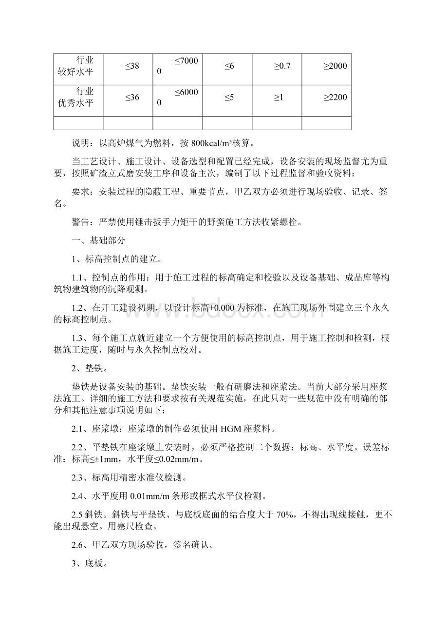 矿渣微粉生产线设备安装过程监督.docx_第2页