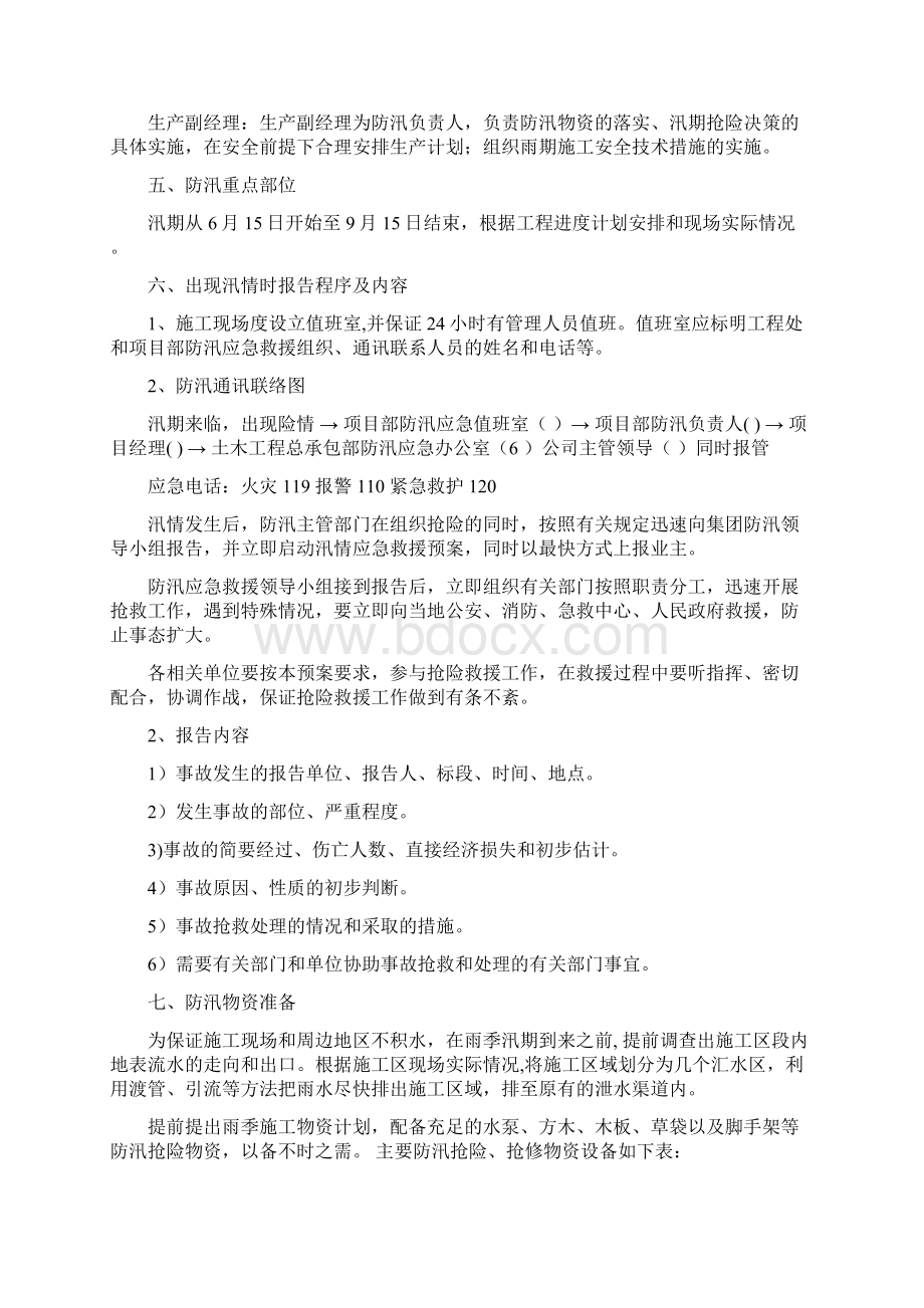 防汛应急救援预案Word文档格式.docx_第3页