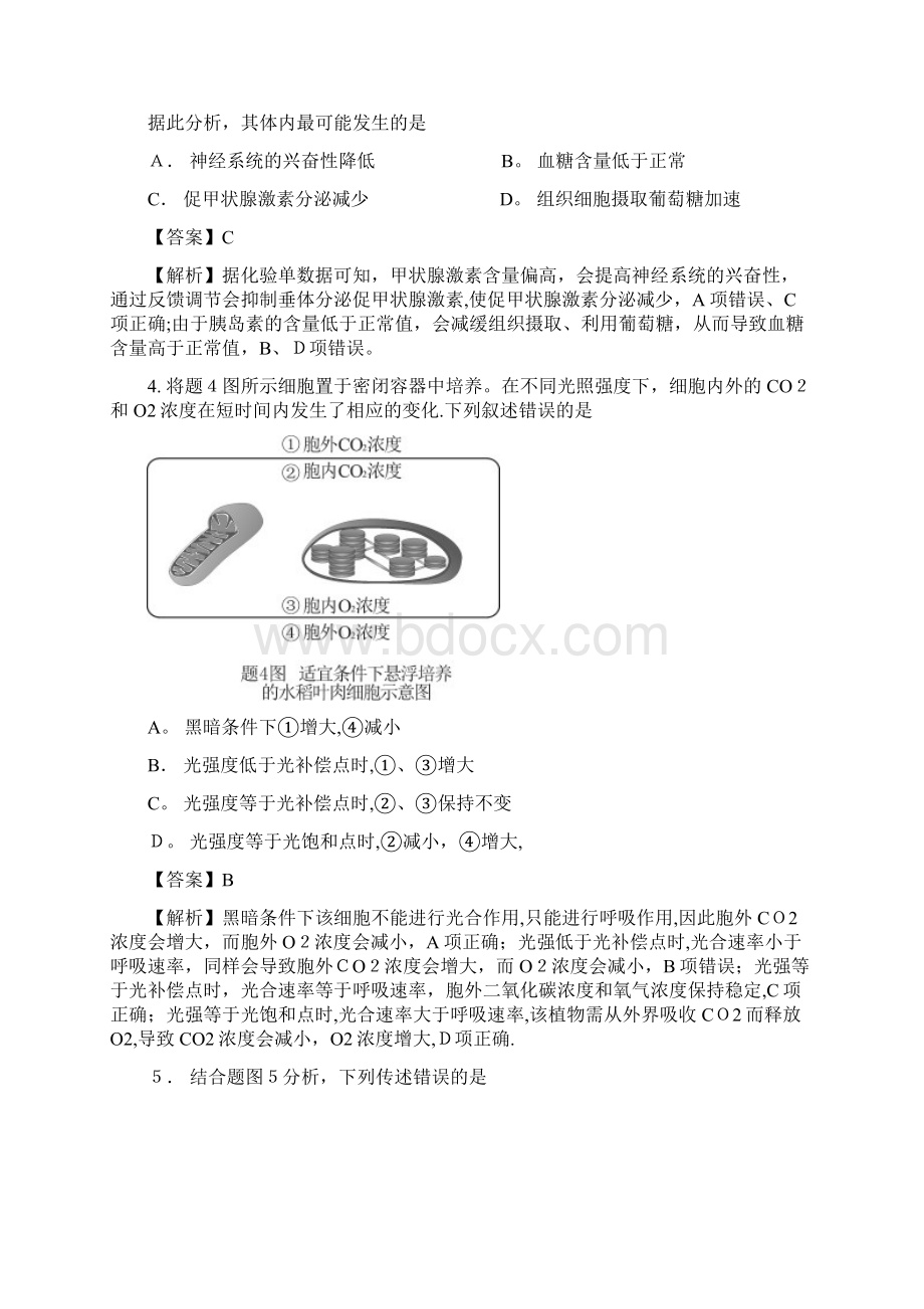 word精校版解析高考试题理综生物部分重庆卷.docx_第2页