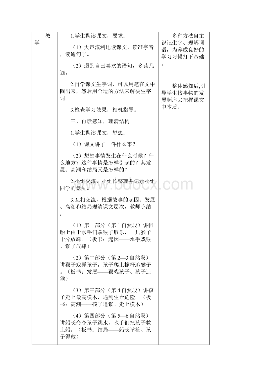 新部编人教版小学五年级语文下册第六单元17跳水教案含作业板书反思.docx_第3页