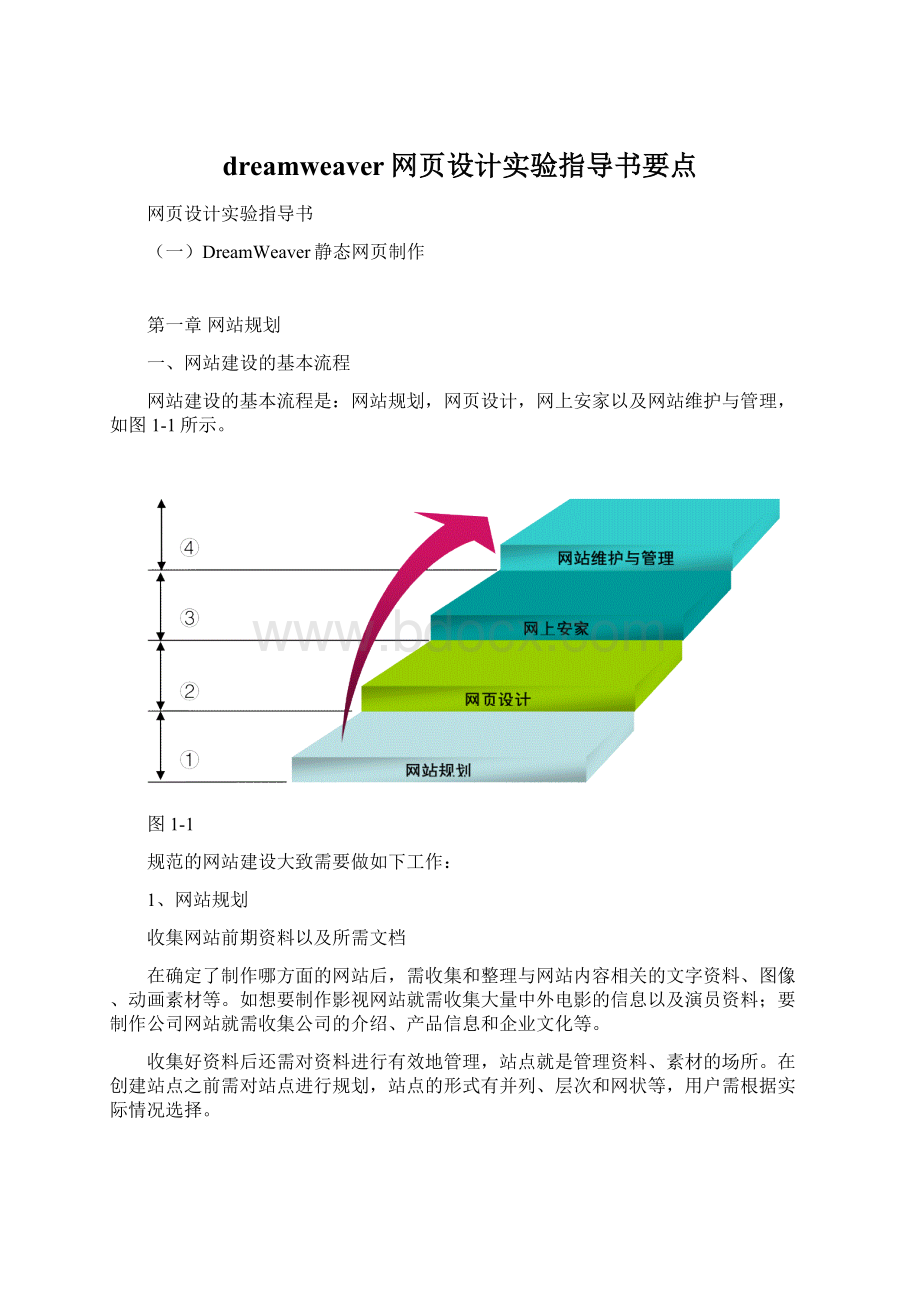 dreamweaver网页设计实验指导书要点Word格式文档下载.docx