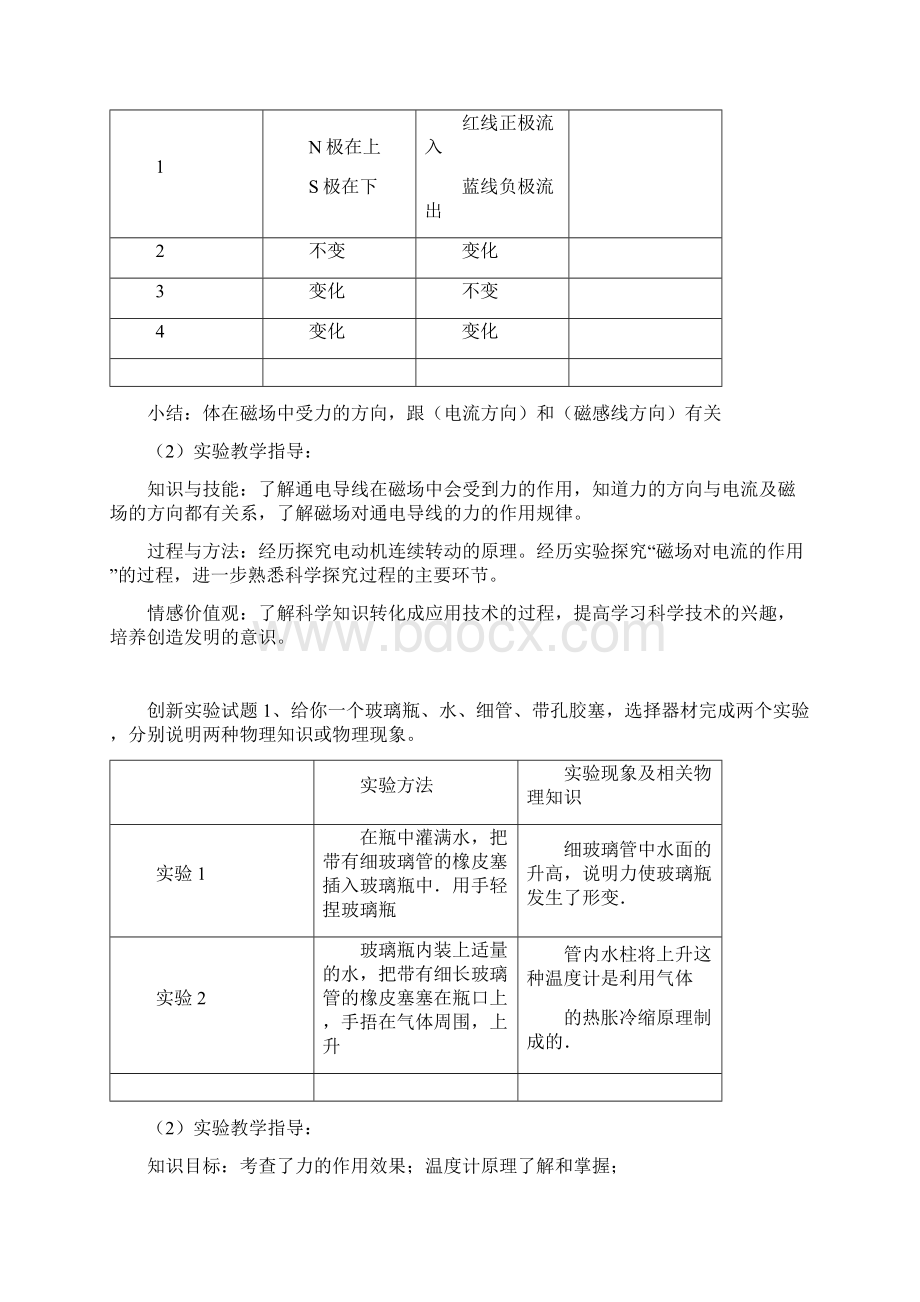 唐山市初中物理教师实验操作技能竞赛试题带答案.docx_第2页