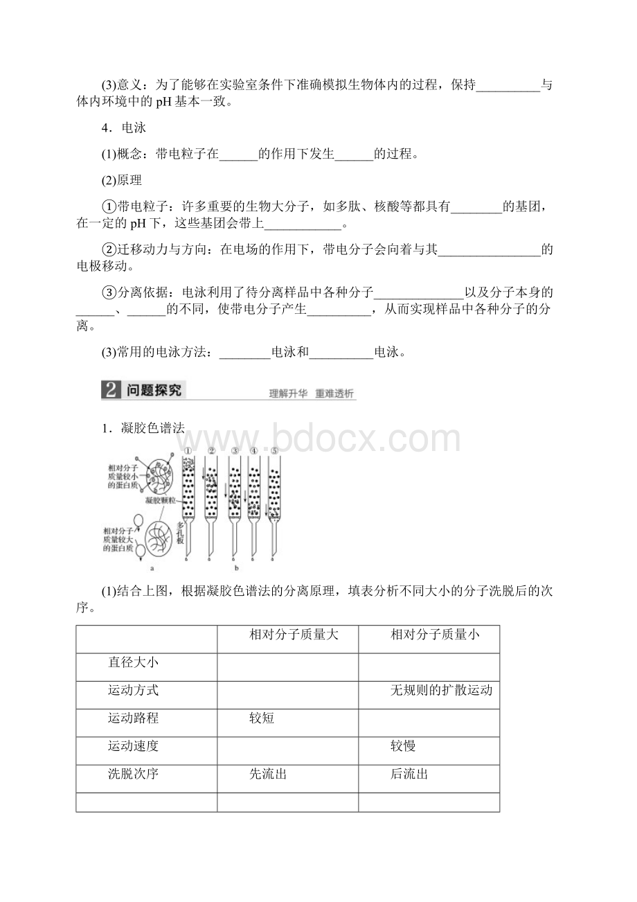 高中生物选修1精品学案53 血红蛋白的提取和分离.docx_第2页