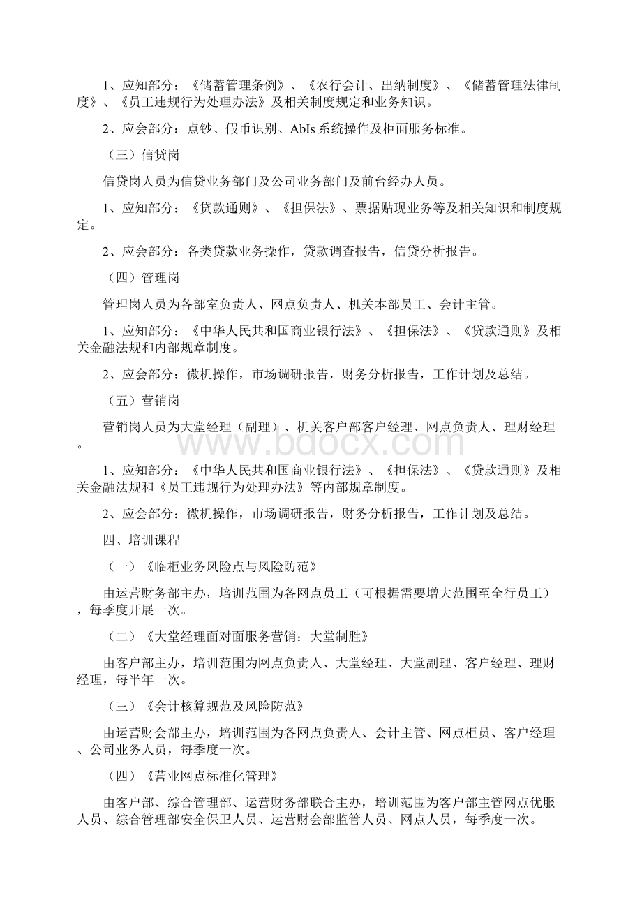 银行支行员工培训计划.docx_第2页