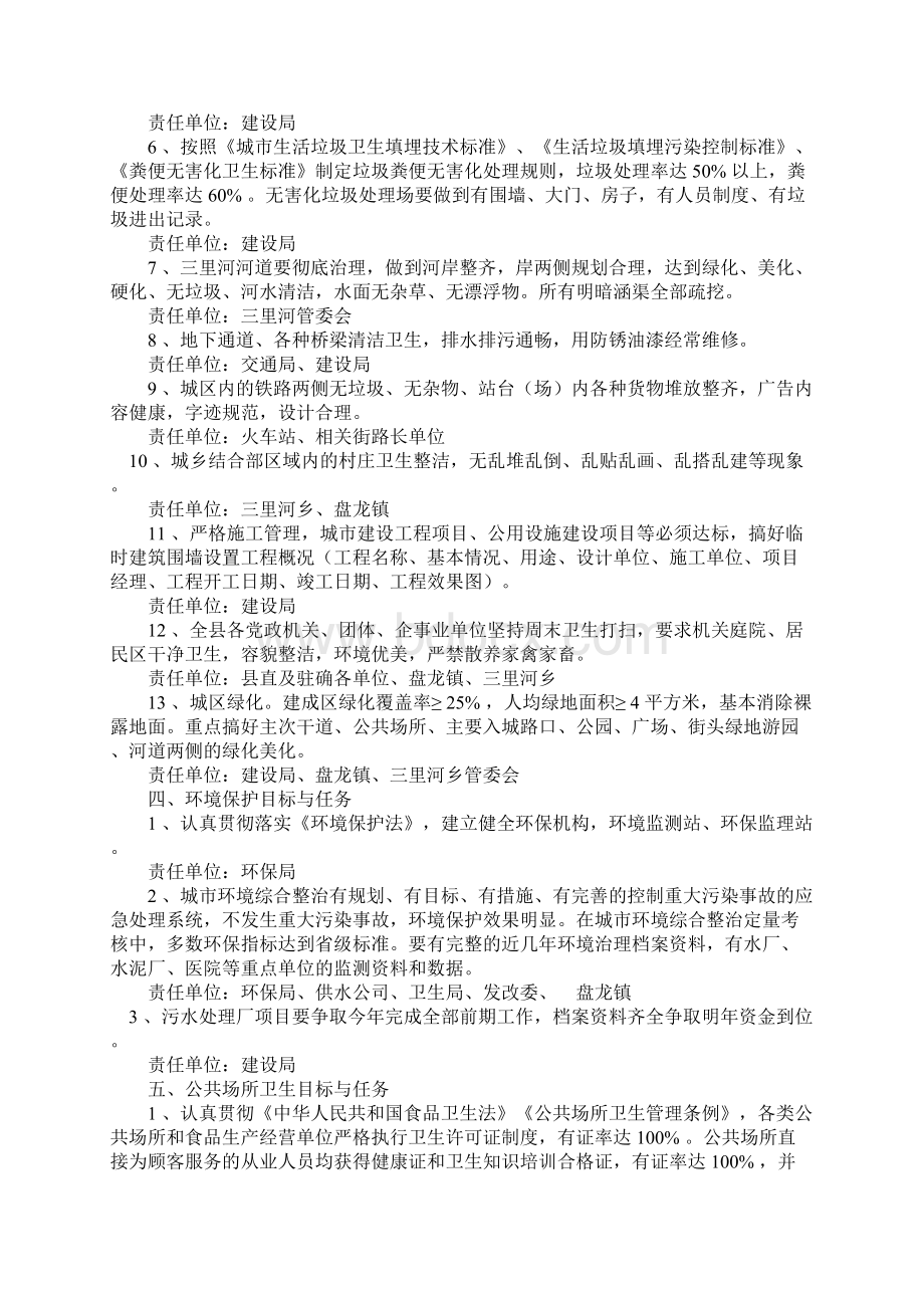 创建省级卫生县城指挥部创建目标任务分解.docx_第2页