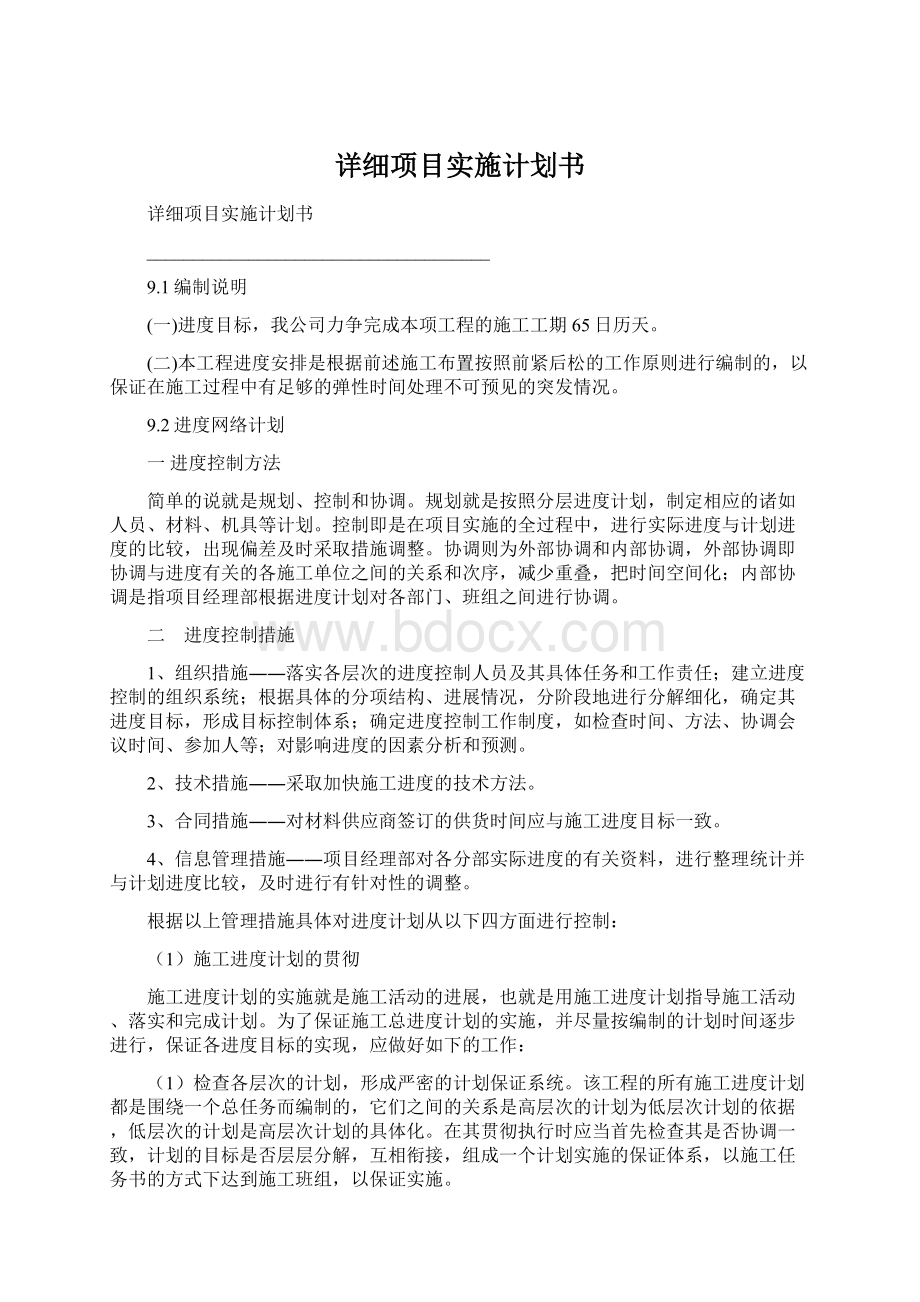 详细项目实施计划书.docx_第1页