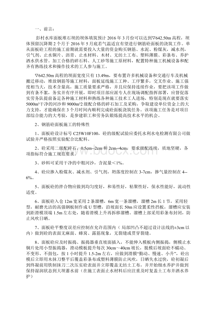 钢筋混凝土面板施工方案.docx_第2页