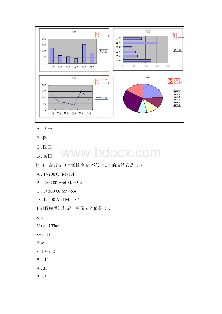 烟台初中信息技术学业考试指导与训练选择题全真试题Word格式.docx_第3页