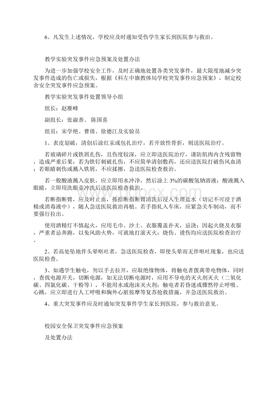 安全应急预案和处置办法Word文档下载推荐.docx_第3页