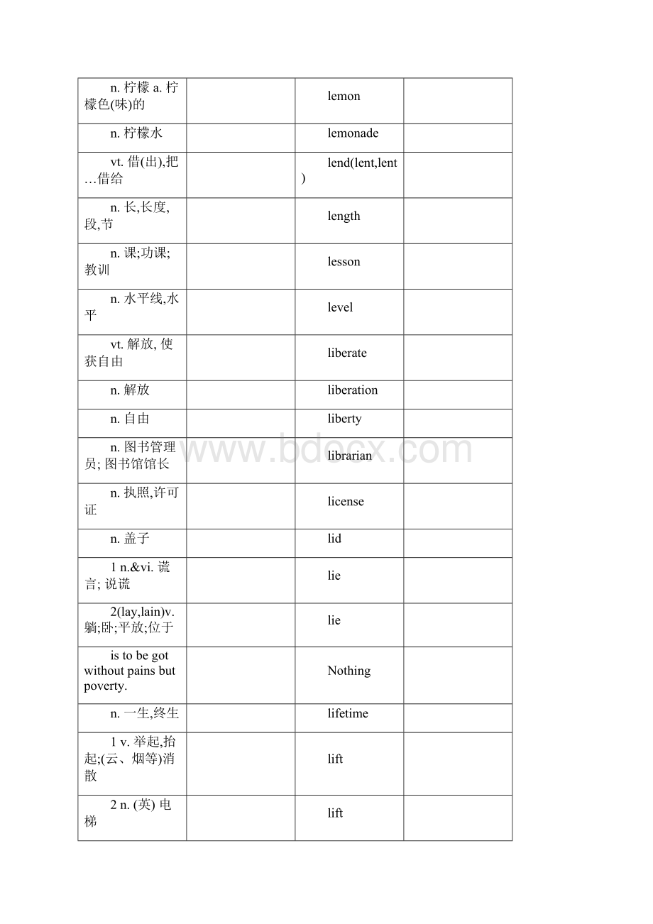 北京高考英语词汇默写表KO.docx_第3页