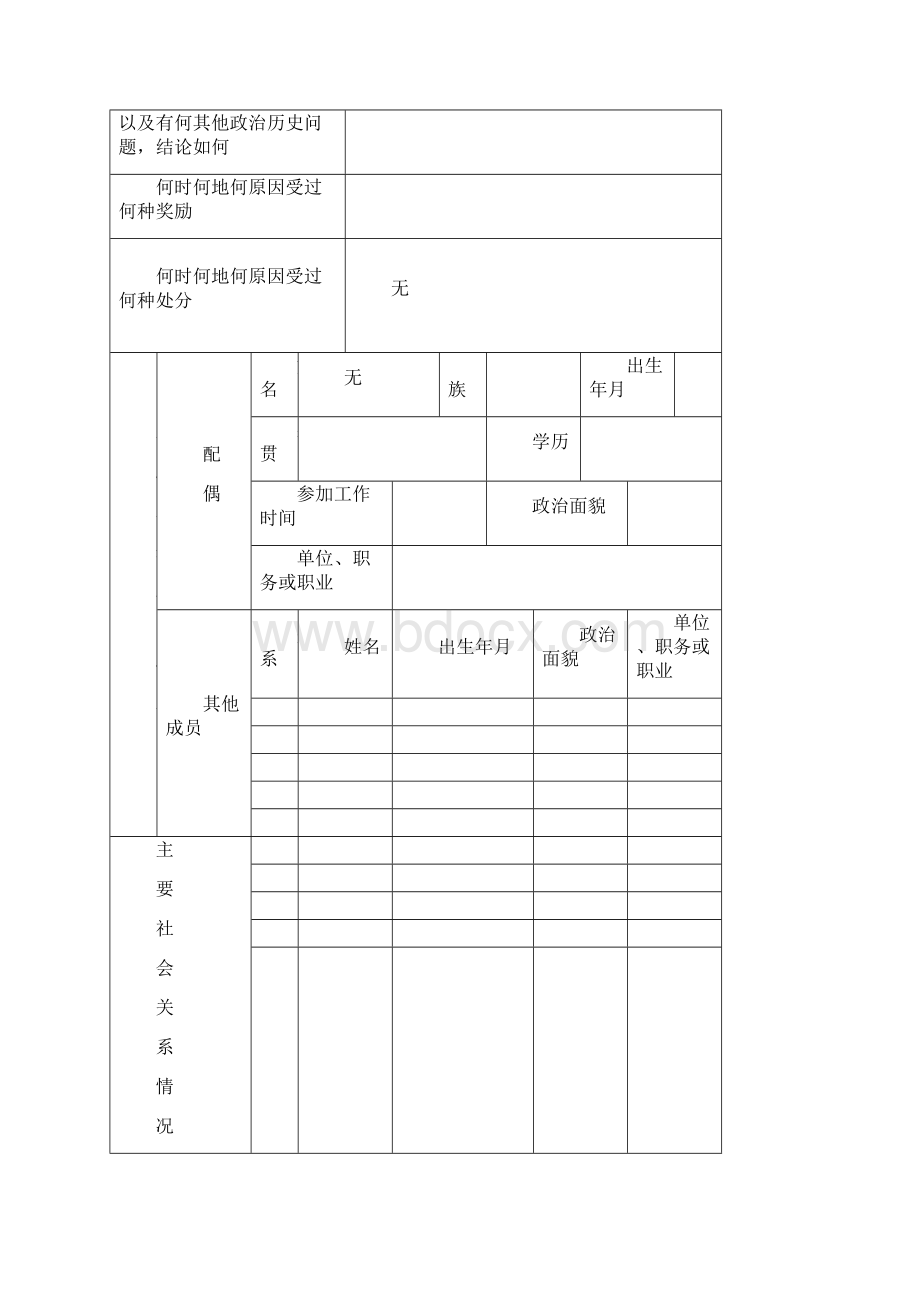 入党志愿书模板空白完整版.docx_第3页