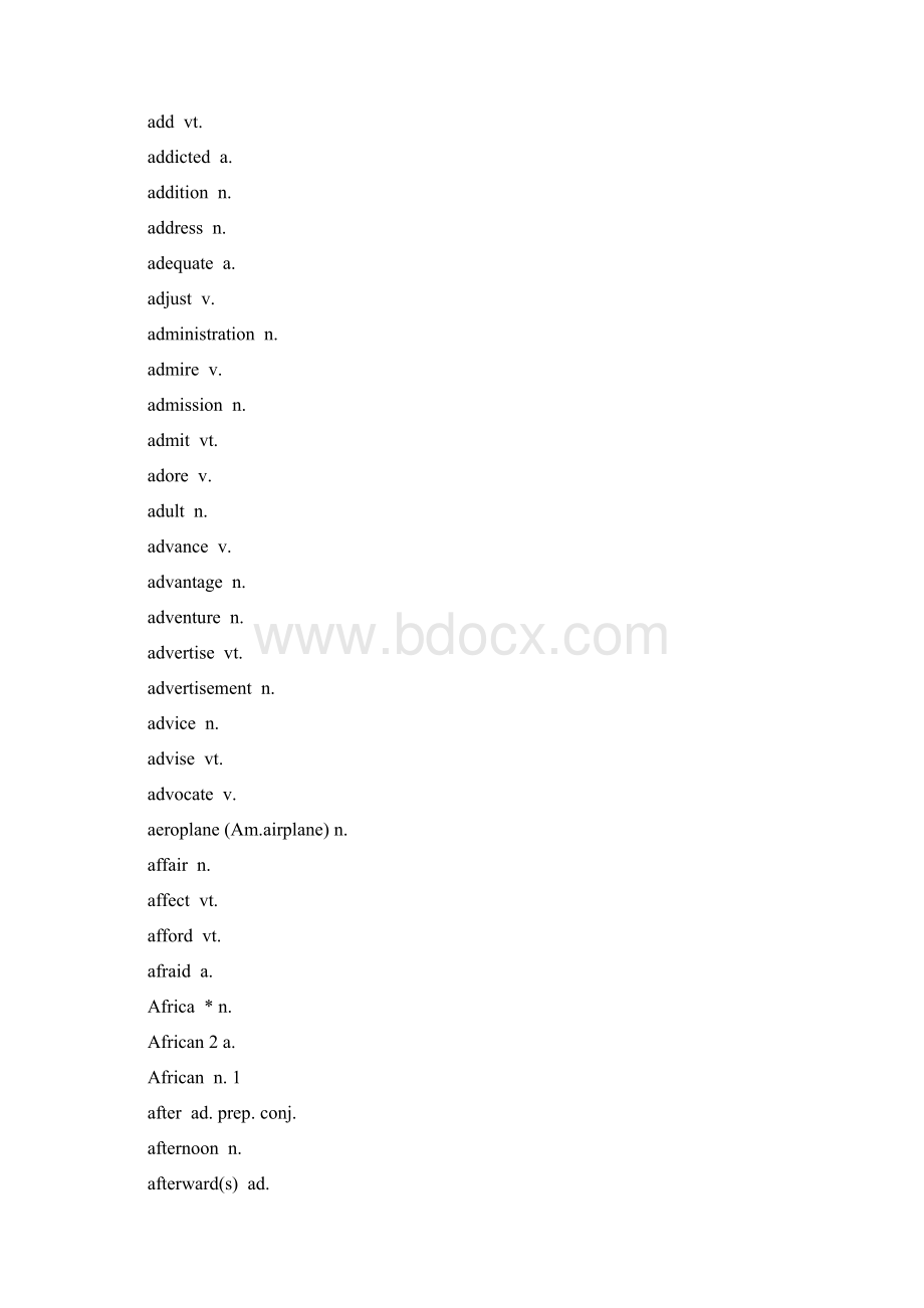 江西高考英语考纲词汇表Word格式文档下载.docx_第3页