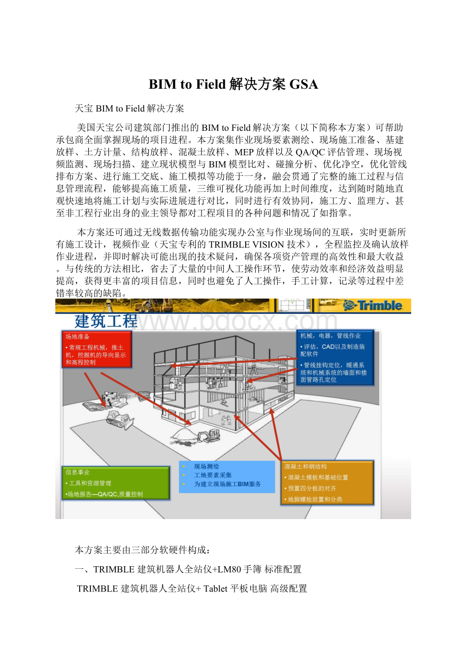 BIM to Field解决方案GSA.docx