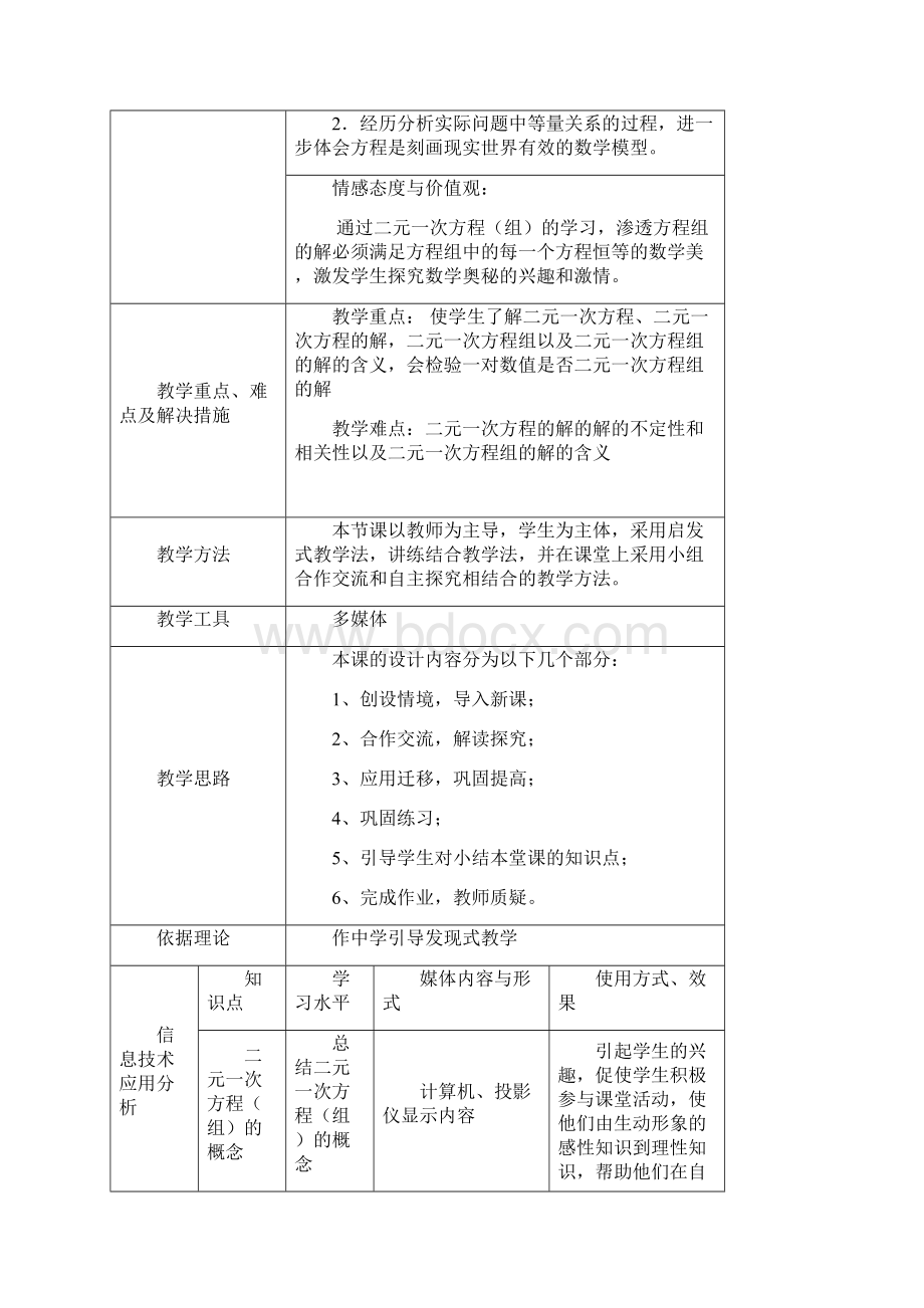 最新数学七年级下册第8章《二元一次方程组》省优质课一等奖教案.docx_第2页